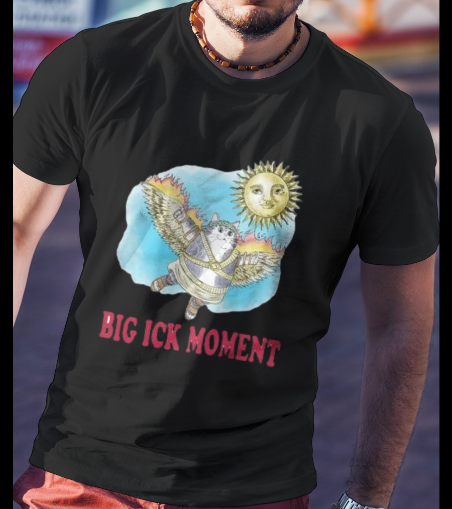 Big Ick Moment Cat With Wings And Sun T-Shirt