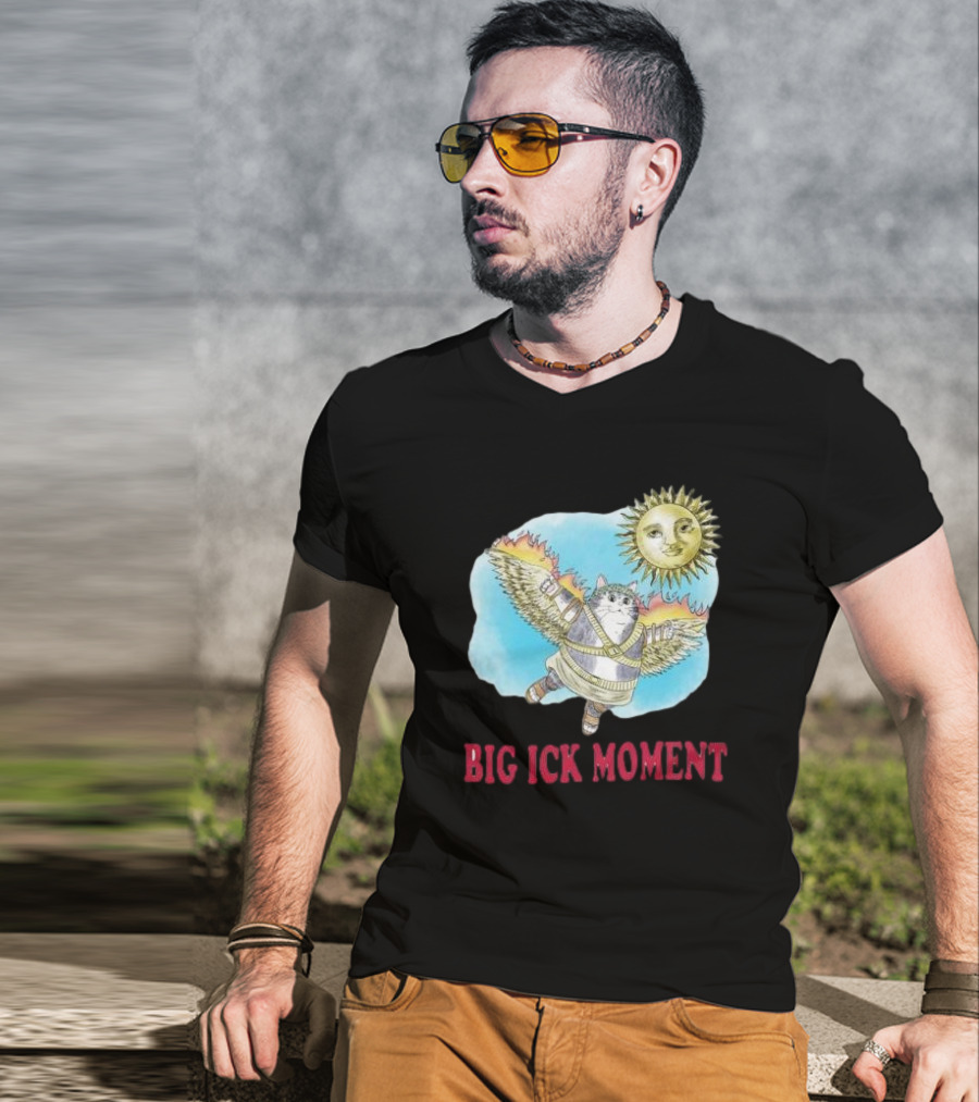 Big Ick Moment Cat With Wings And Sun T-Shirt