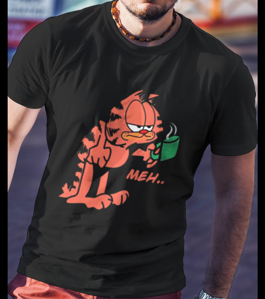 Garfield Meh Coffee Mug Mondays T-Shirt
