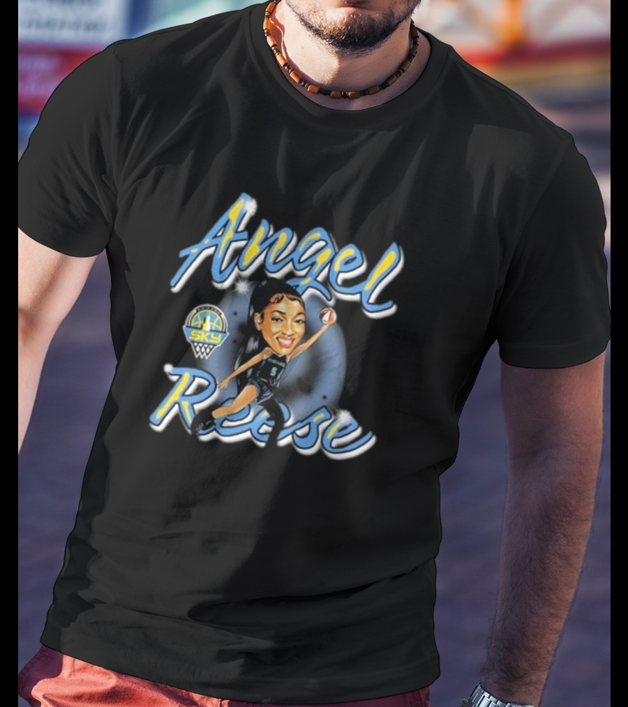 Angel Reese Sky Basketball Figurine T-Shirt