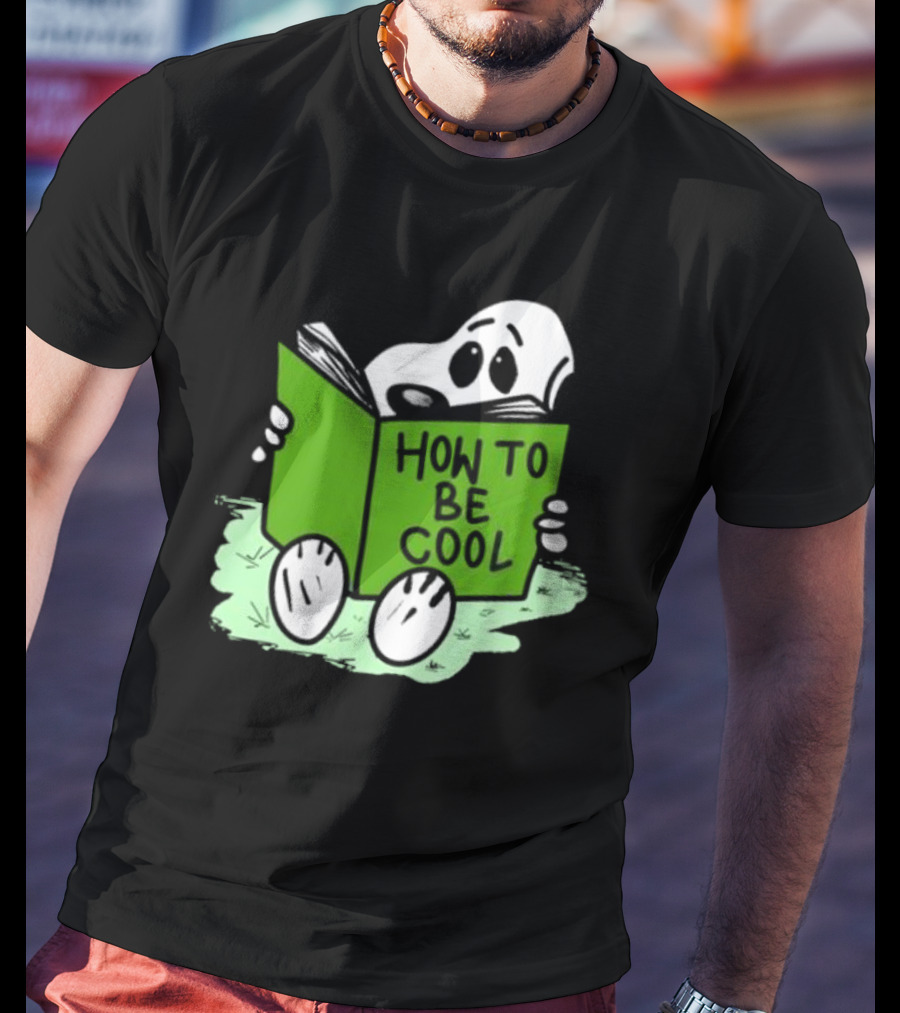 Snoopy Reading How To Be Cool Book Peanuts Comic Strip T-Shirt