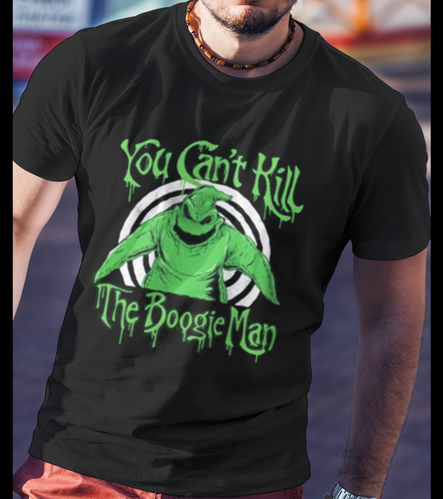 You Can’t Kill The Boogie Man Green Character Circle T-Shirt