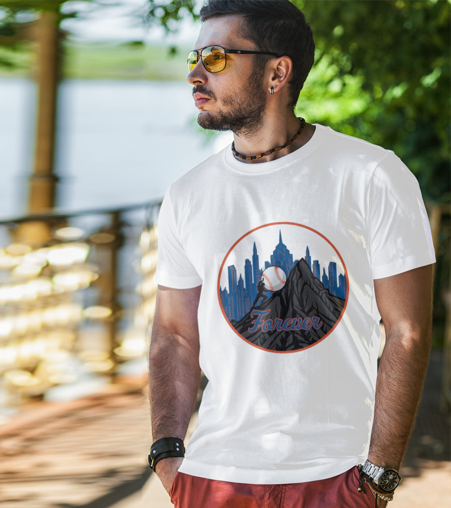 Forever New York Mets City Baseball Skyline T-Shirt