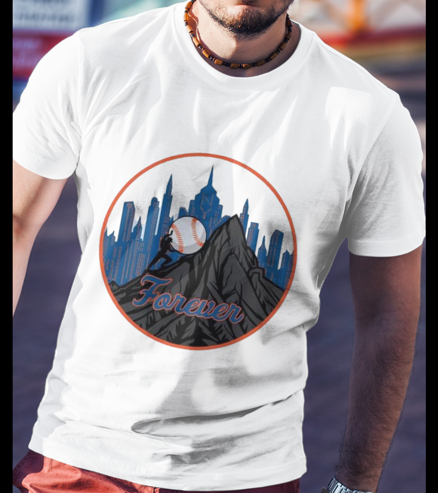 Forever New York Mets City Baseball Skyline T-Shirt