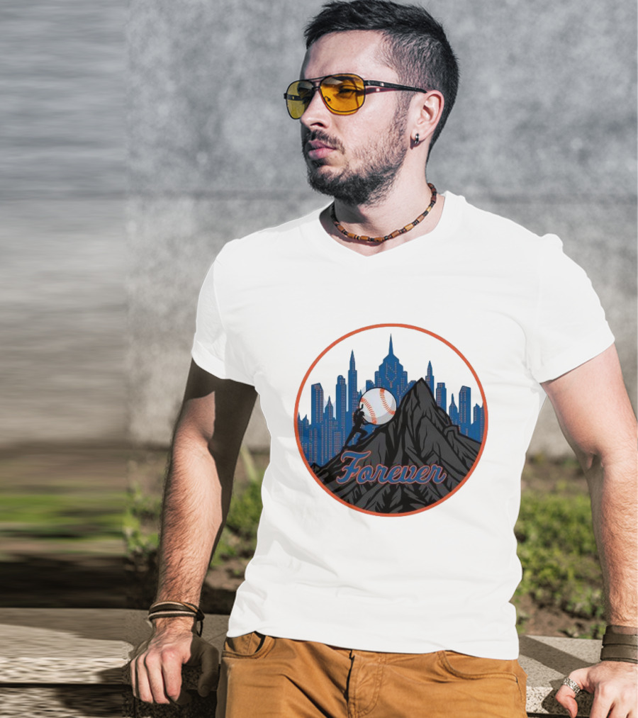 Forever New York Mets City Baseball Skyline T-Shirt