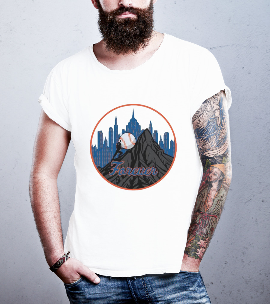 Forever New York Mets City Baseball Skyline T-Shirt