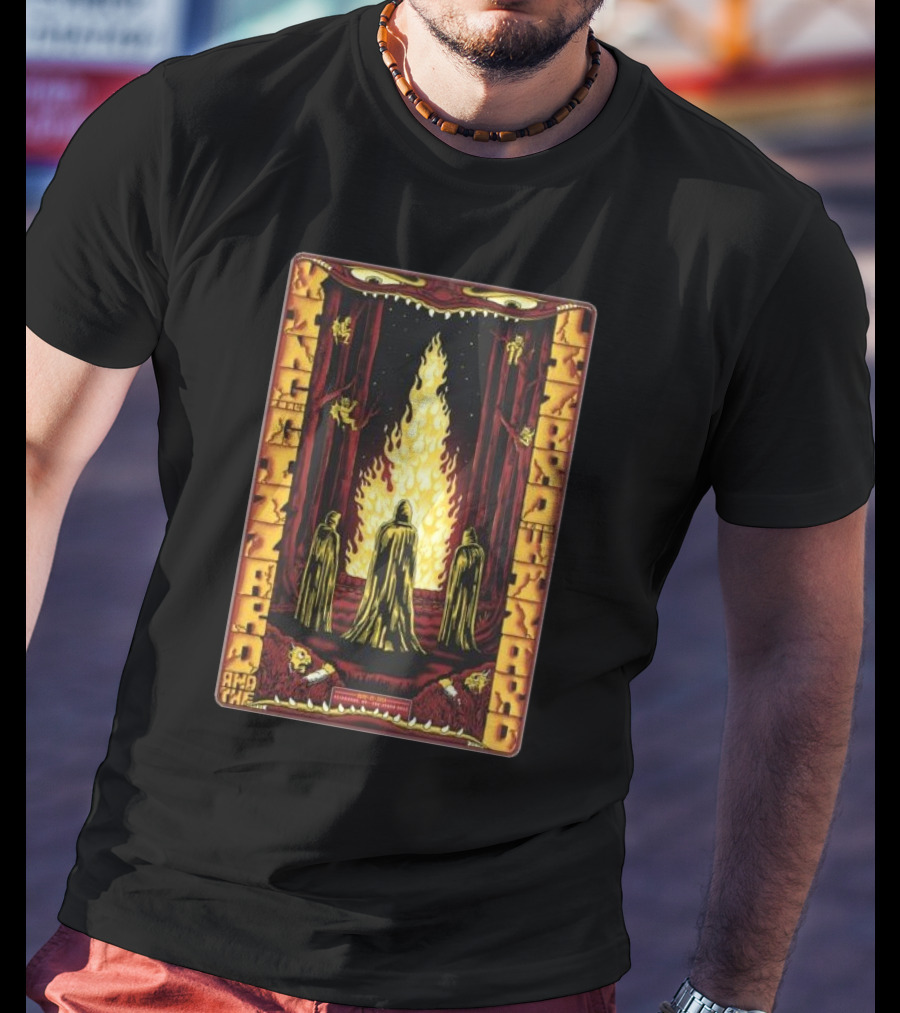 King Gizzard And The Lizard Wizard Cloaked Figures Fire May 27 T-Shirt