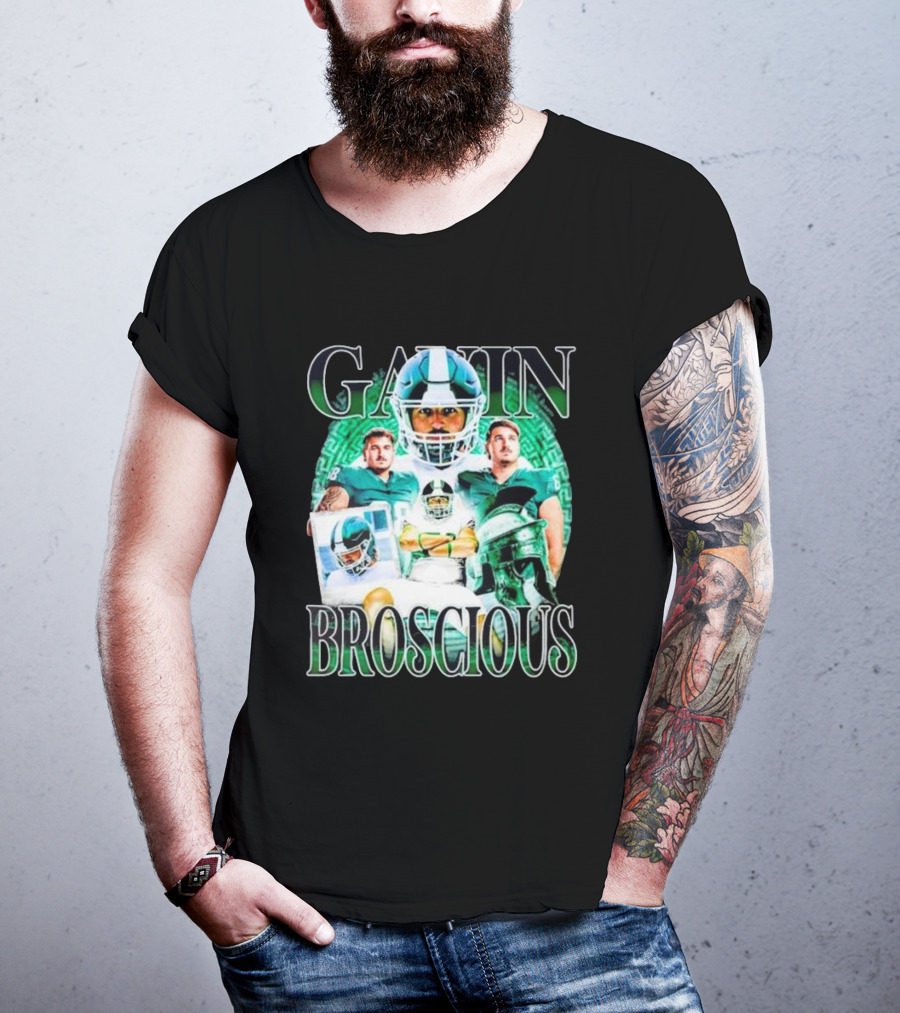 Gain Broscious Football Imagery With Players And Helmet T-Shirt