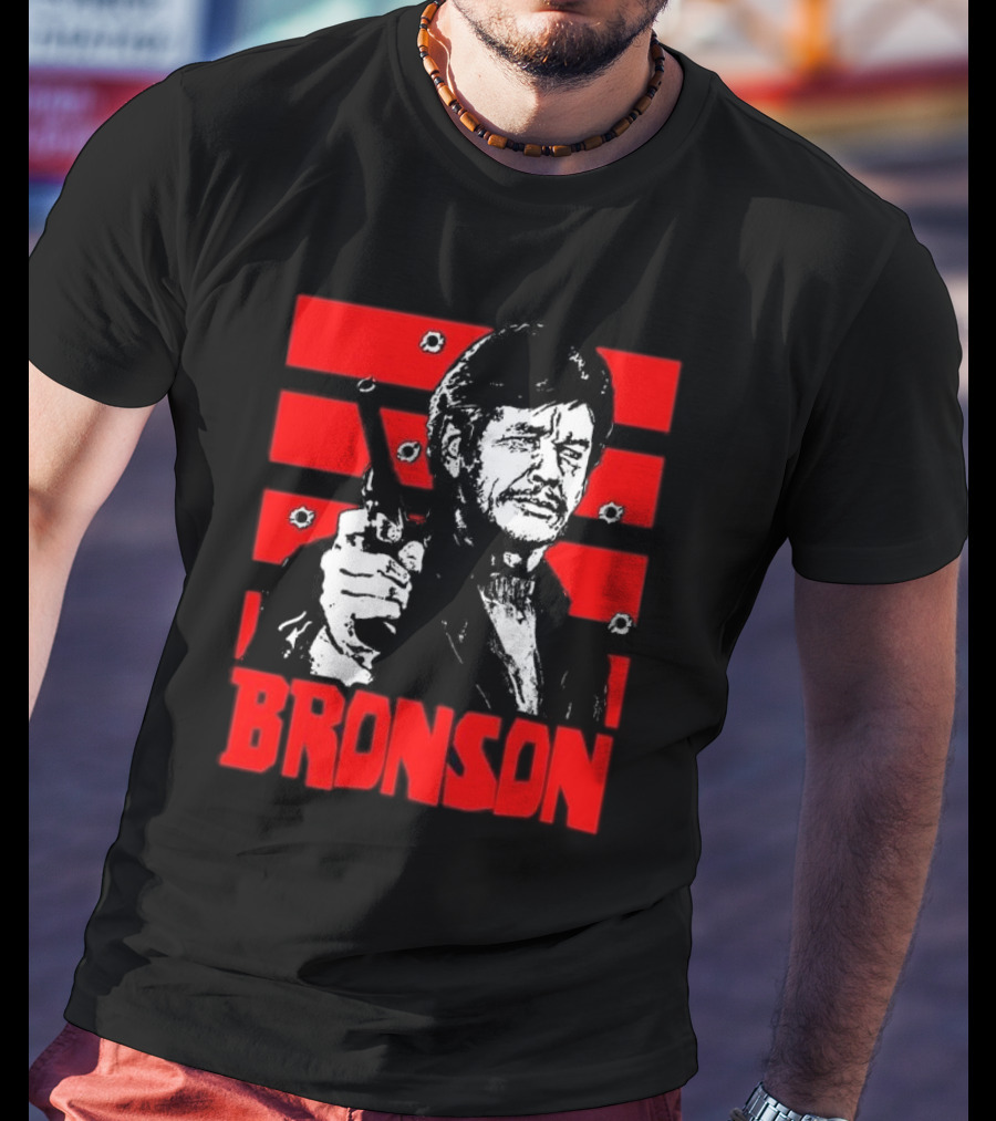 Chat Rat 99 Mag Charles Bronson 70s Movie Death Wish 1974 Gun Iconic Bronson Image T-Shirt