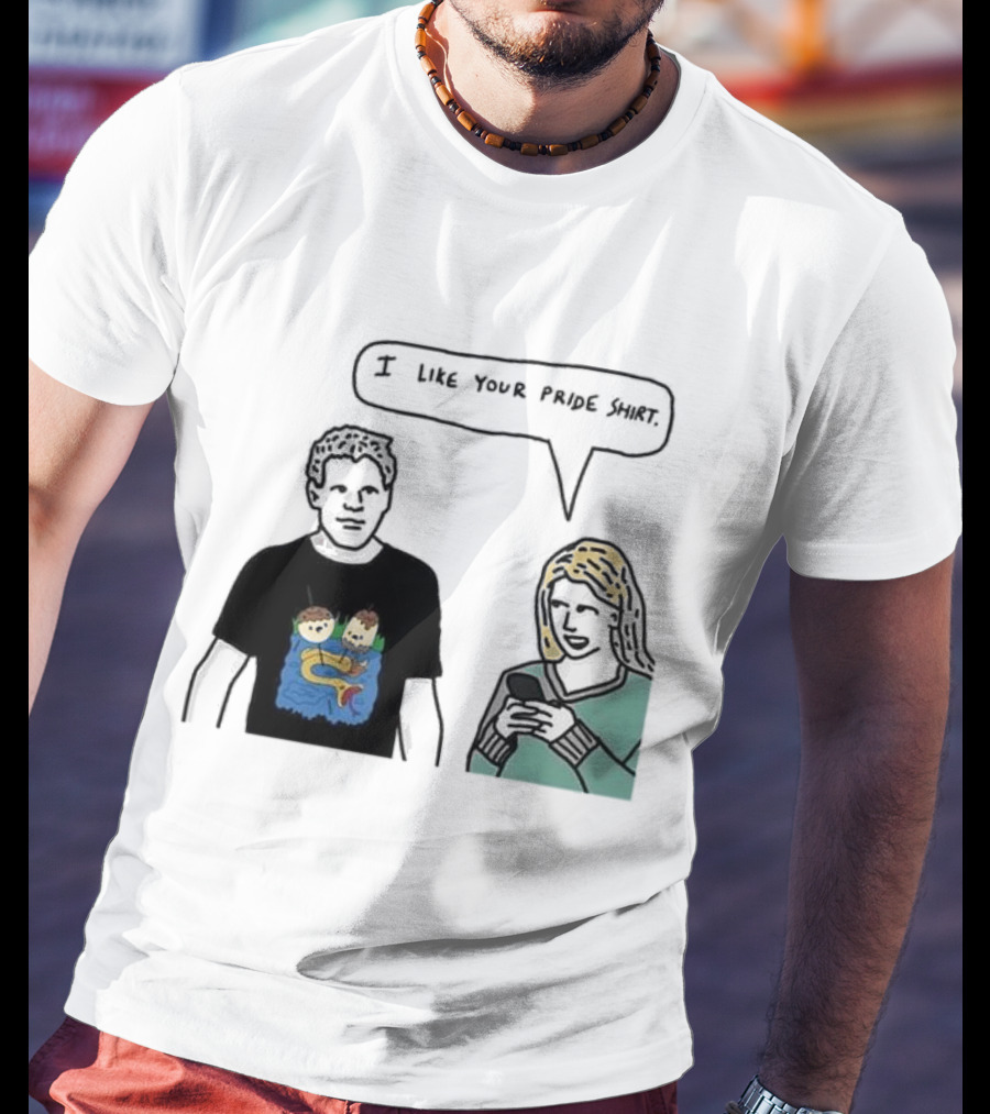 I Like Your Pride Shirt Lion And Monkeys By Water Speak Bubble T-Shirt
