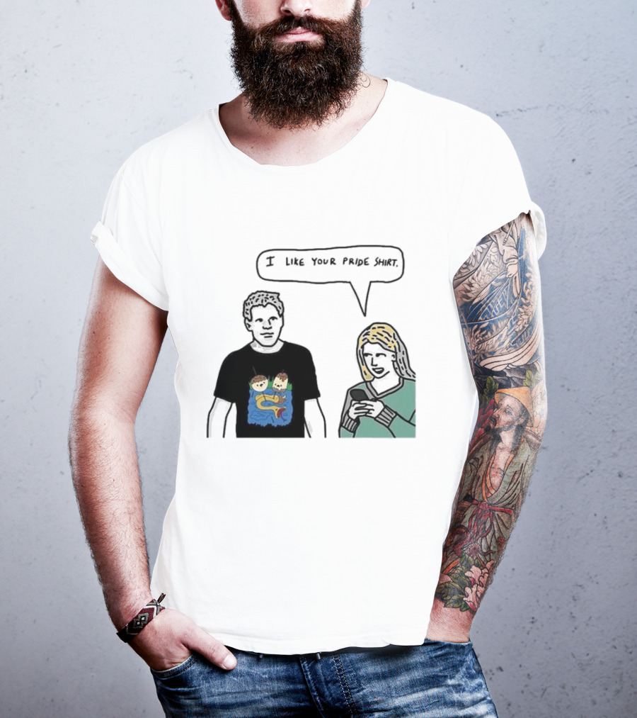 I Like Your Pride Shirt Lion And Monkeys By Water Speak Bubble T-Shirt