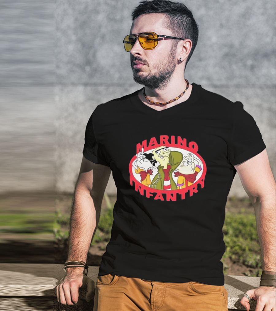 Marino Infantry Ed Edd N Eddy Collaboration Apparel Featuring Iconic Cartoon Characters T-Shirt