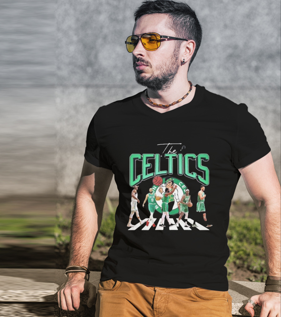 The Celtics Jrue Holiday Jayson Tatum Jaylen Brown Derrick White Al Horford Signatures Team Players T-Shirt