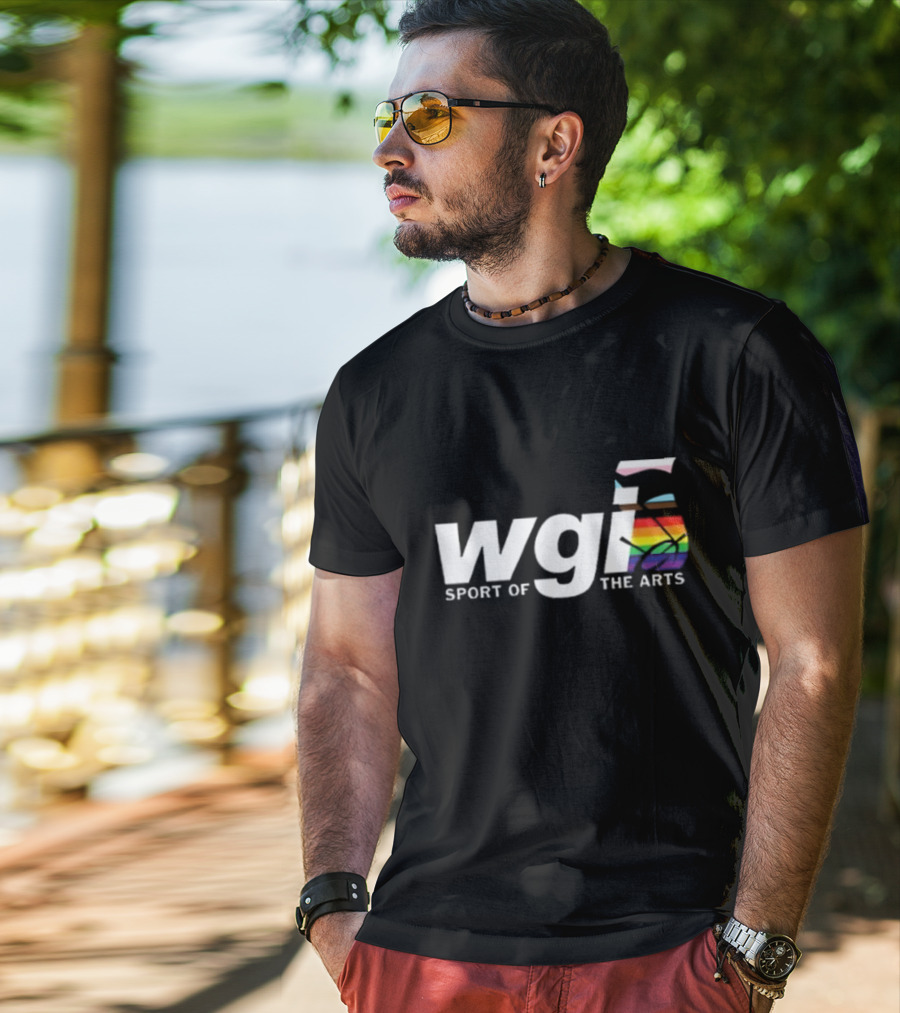 WGI Sport Of The Arts Pride Month Rainbow Flag T-Shirt
