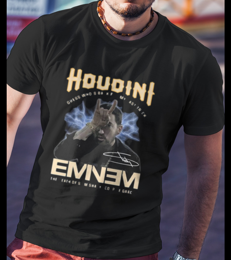 Houdini Guess Who’s Back For My Last Trick Eminem The Death Of Slim Shady T-Shirt