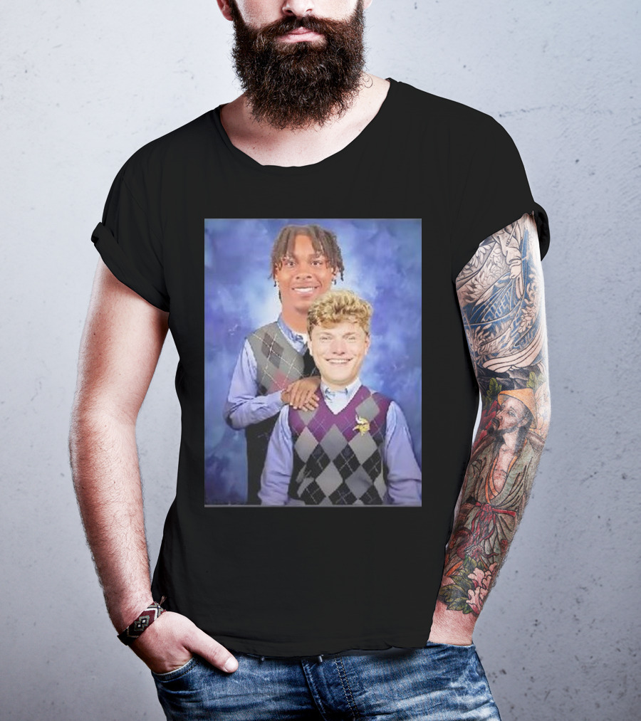 Step Brothers Justin Jefferson JJ McCarthy Minnesota Vikings T-Shirt
