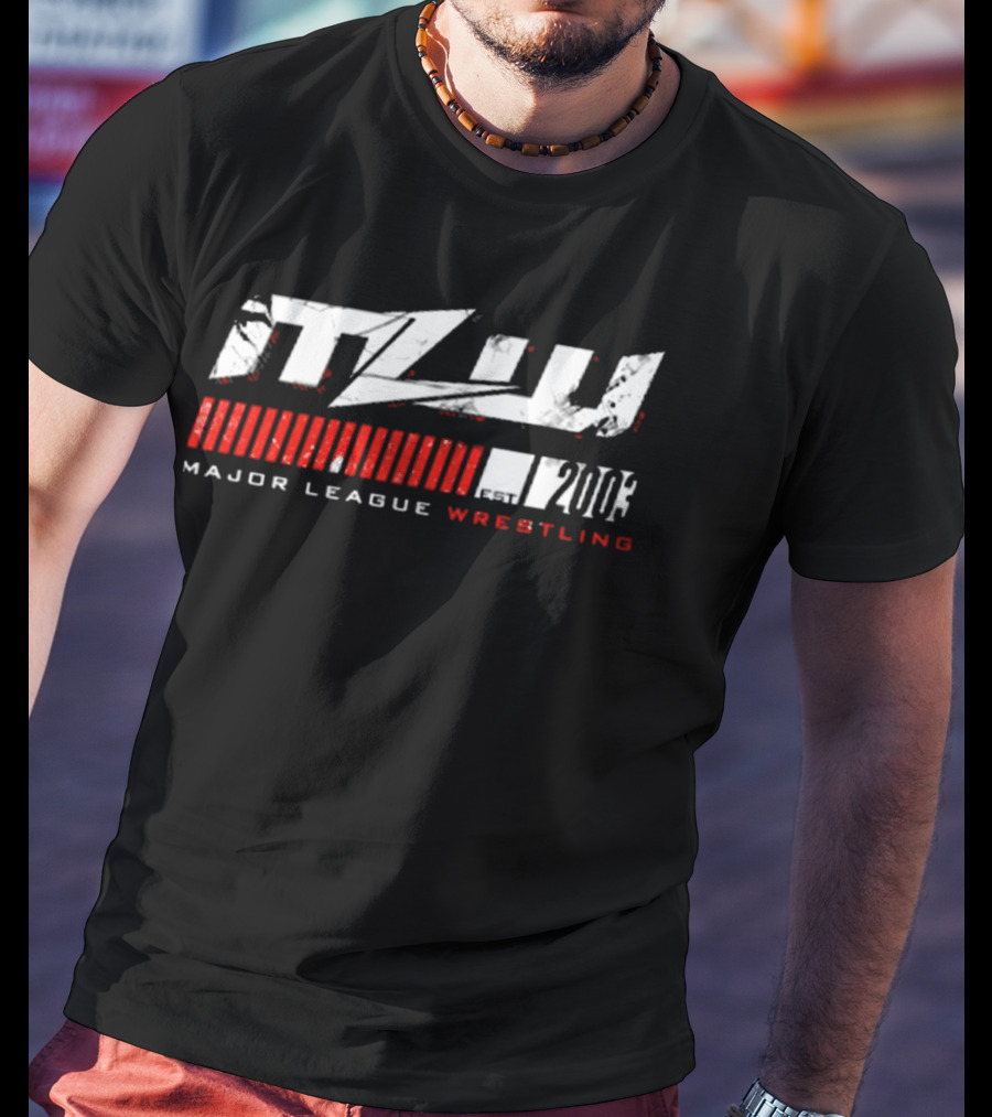 Major League Wrestling MLW Est 2003 Logo White Red T-Shirt