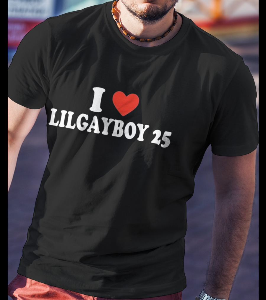 I Love Lilgayboy 25 Red Heart T-Shirt