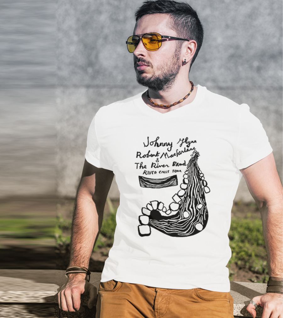 Johnny Flynn Robert Macfarlane And The River Band River Calls Tour T-Shirt