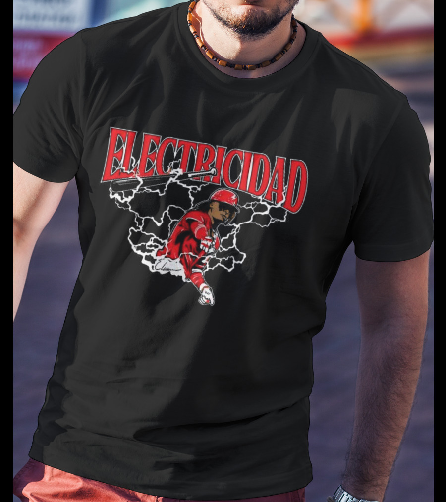 Electricidad Elly De La Cruz Cincinnati Reds T-Shirt