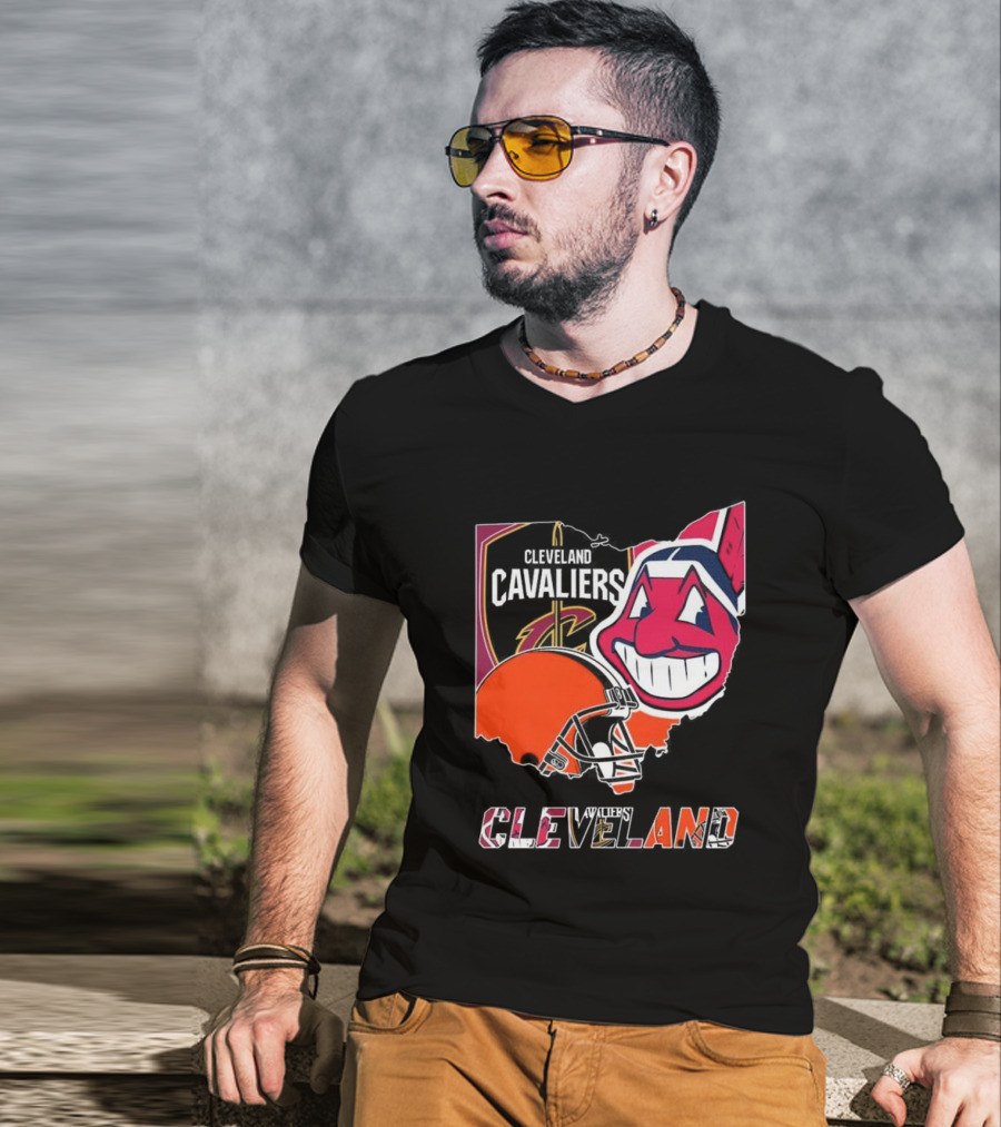 Cleveland Cavaliers Browns Indians Sports Team T-Shirt