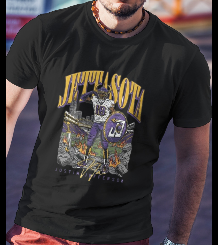 Justin Jefferson Jettasota Football Signature 18 T-Shirt