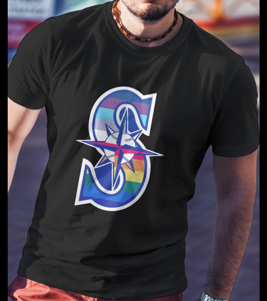 Mariners Pride Month Rainbow T-Shirt