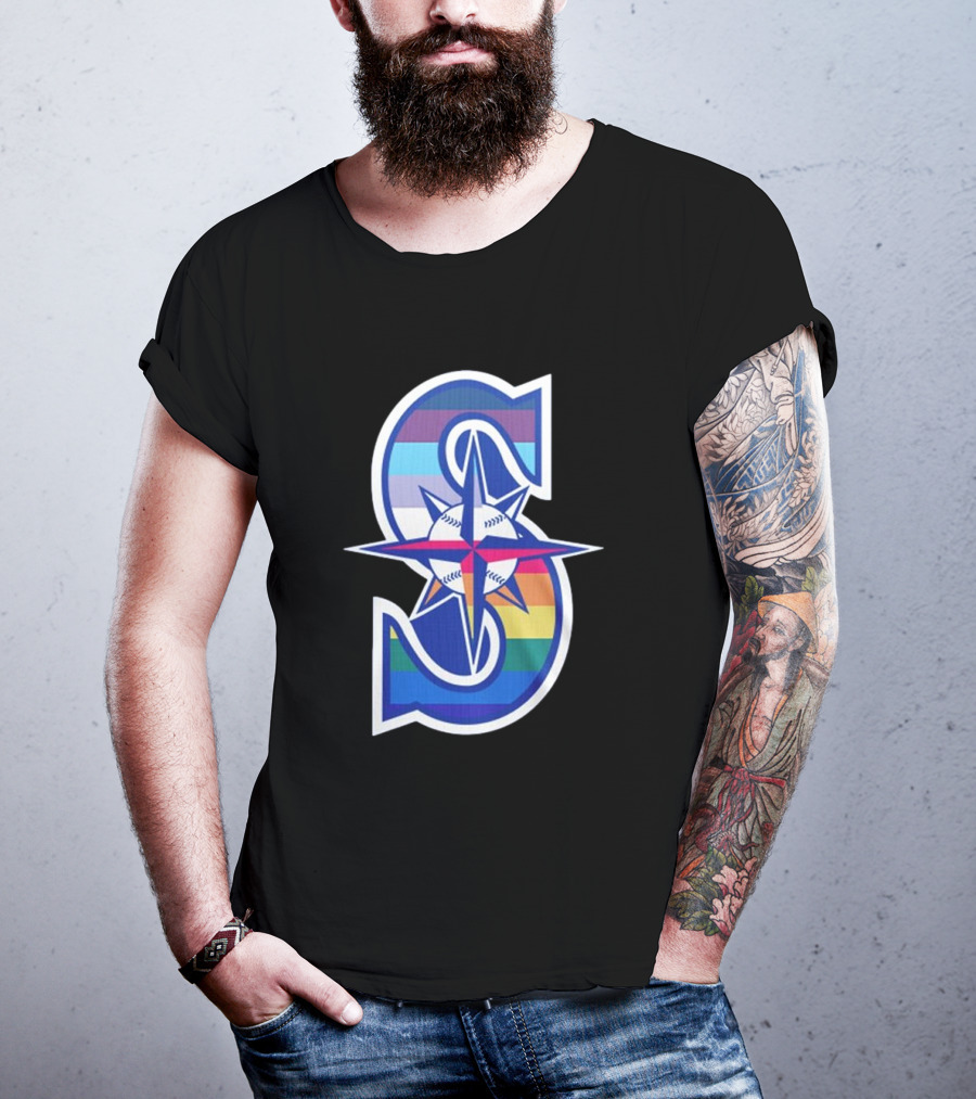 Mariners Pride Month Rainbow T-Shirt