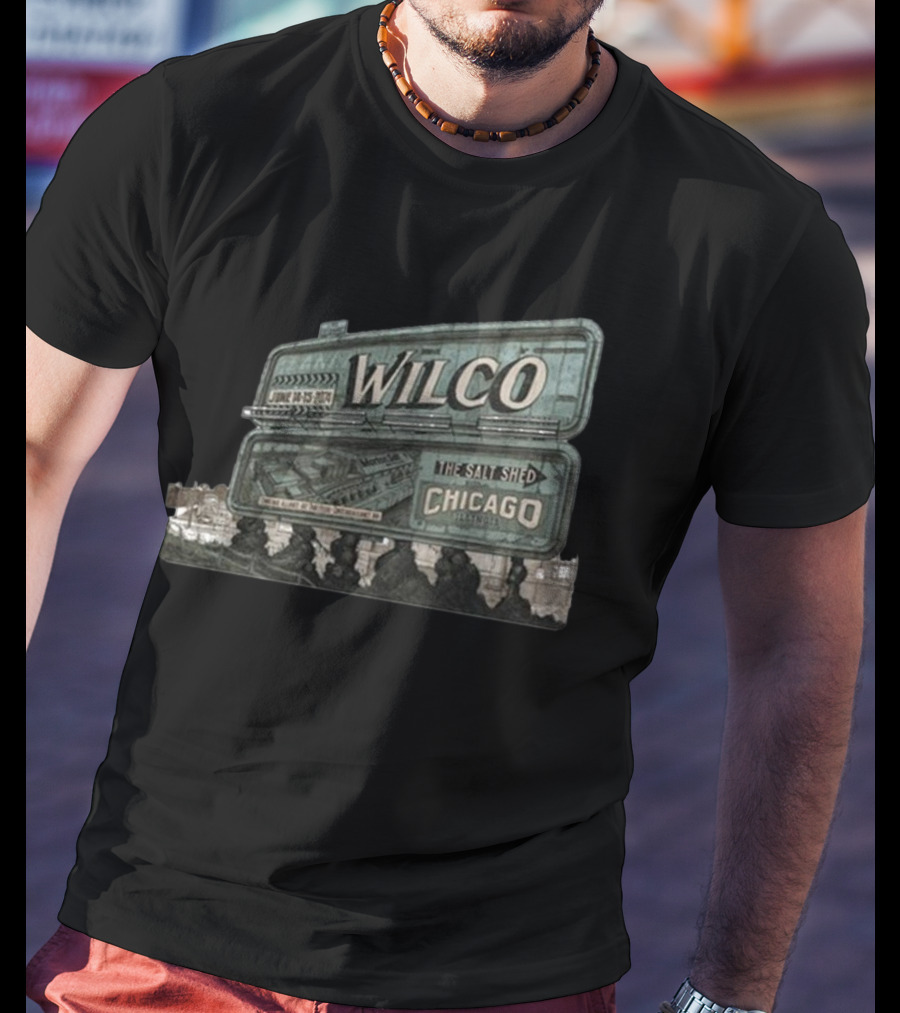 Wilco The Salt Shed Chicago June 14-15 Billboard T-Shirt