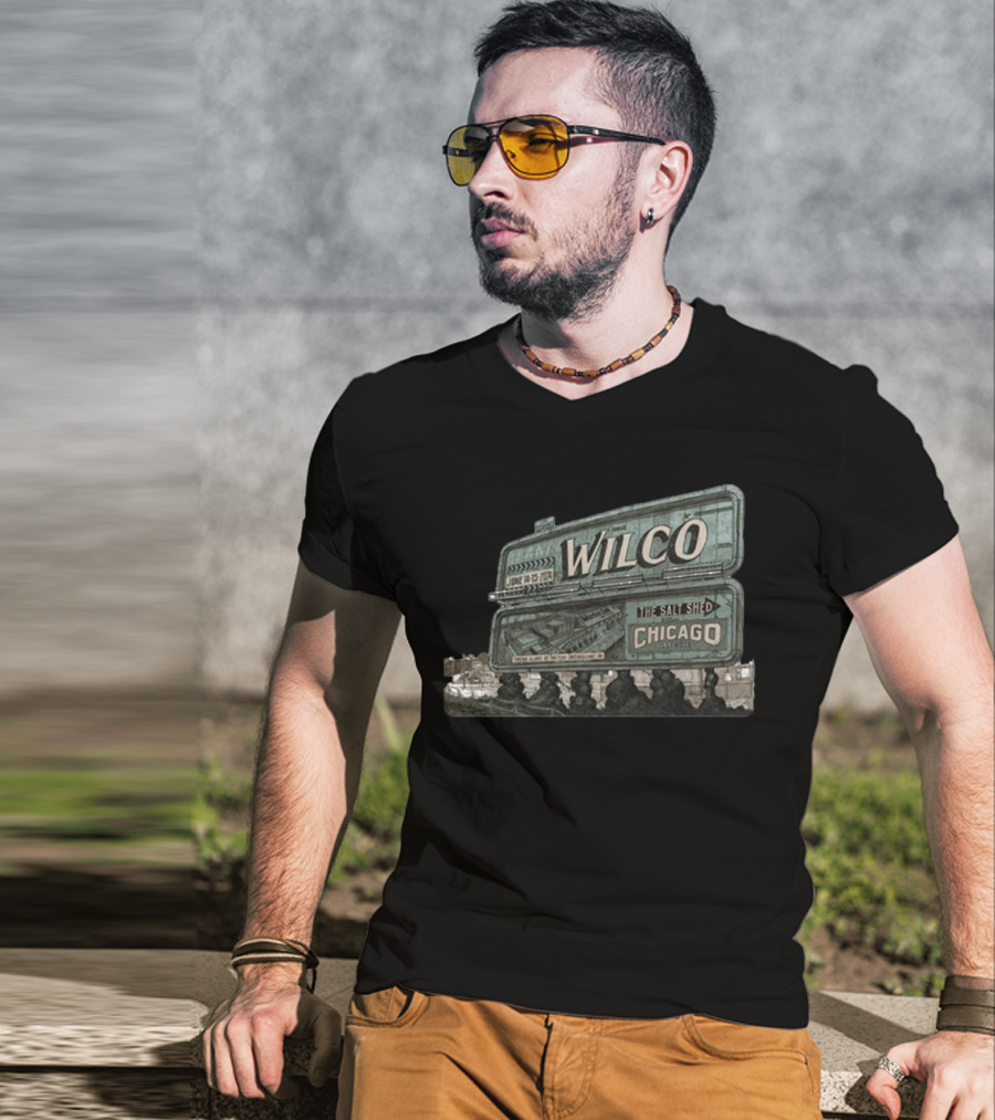 Wilco The Salt Shed Chicago June 14-15 Billboard T-Shirt