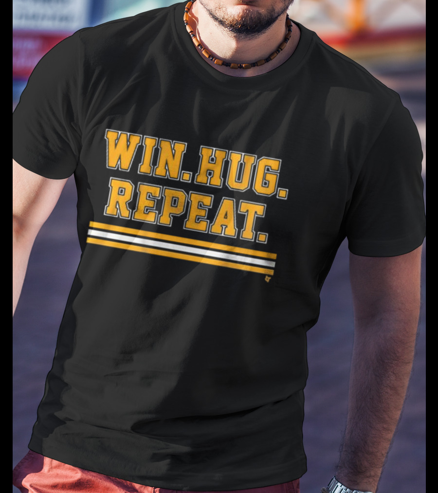 Win Hug Repeat Sports Team Spirit T-Shirt