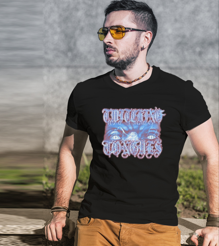 Twitching Tongues Eyes Alien Glare T-Shirt