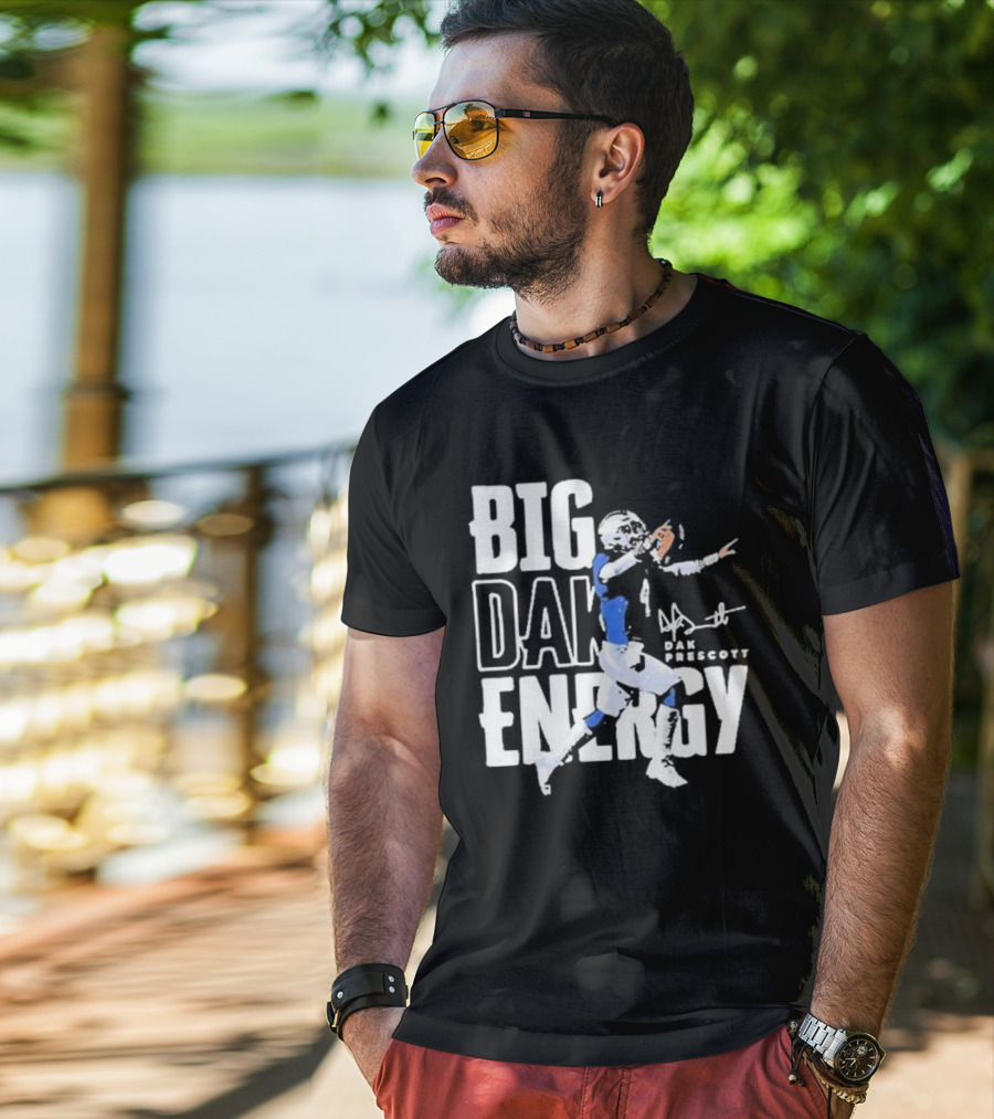 Dallas Cowboys Big Dak Energy Dak Prescott Player Signature T-Shirt