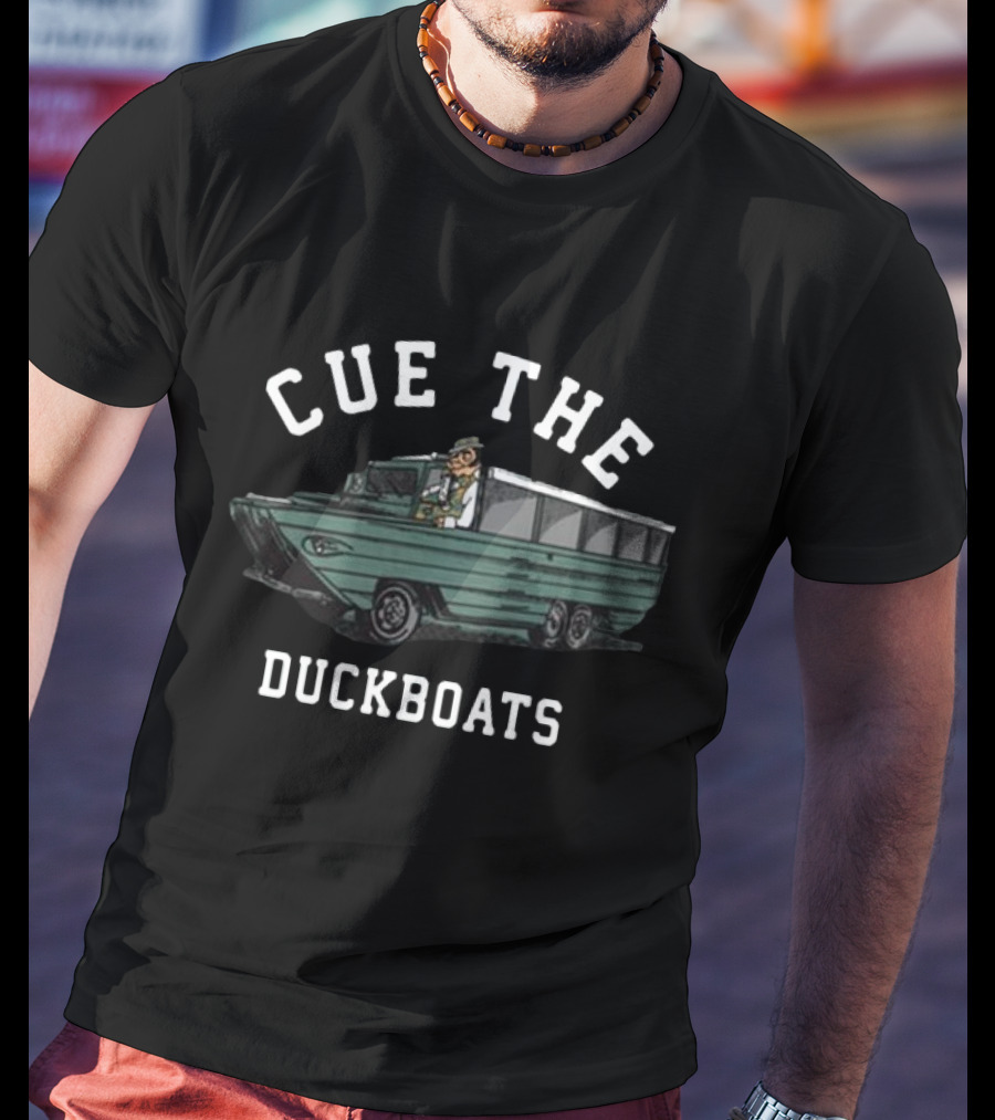 Cue The Duckboats Boston Celtics T-Shirt