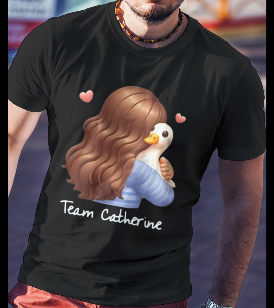 Team Catherine Real Housewives Recaps Duck Emoji Hearts T-Shirt