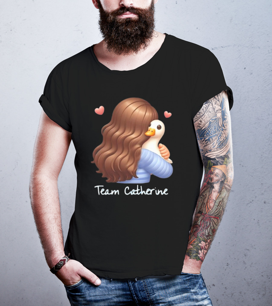 Team Catherine Real Housewives Recaps Duck Emoji Hearts T-Shirt