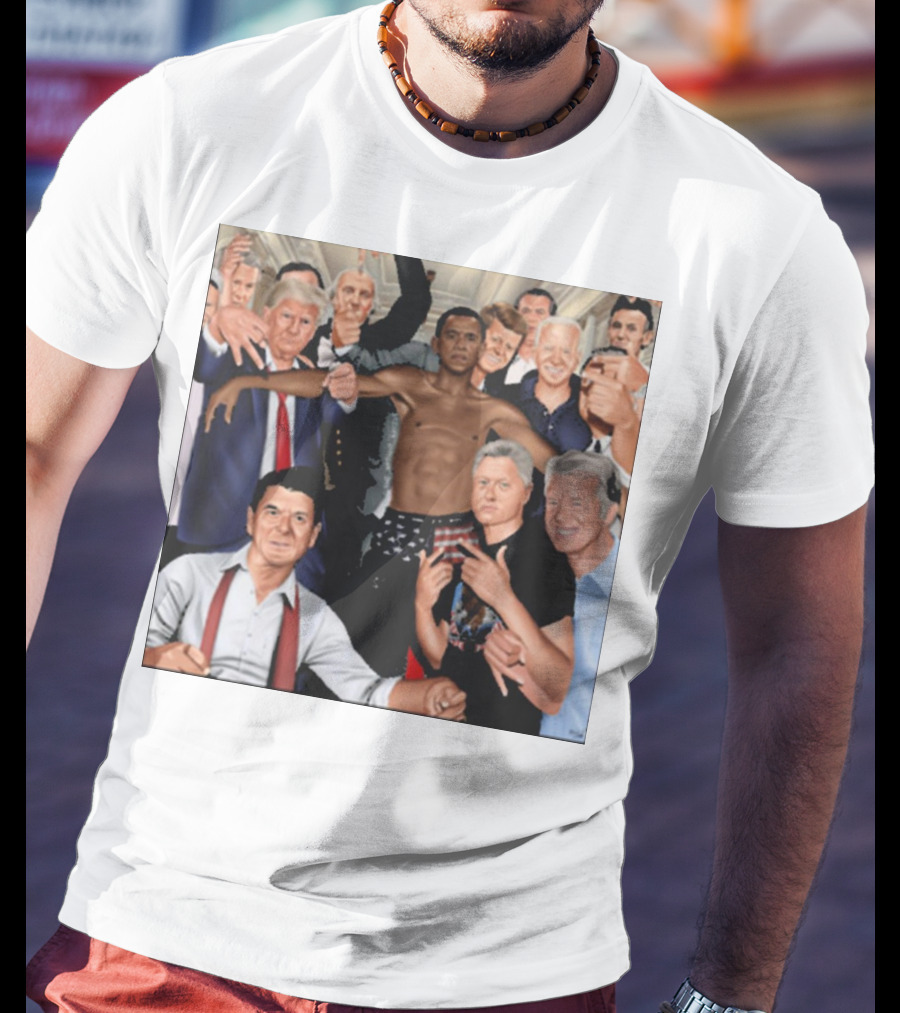 The Wright Artist Glory Boyz U.S. Political Leaders Group Photo T-Shirt