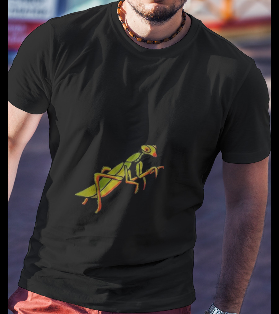 Praying For Your Stupid Ass Mantis Green MGRAY T-Shirt