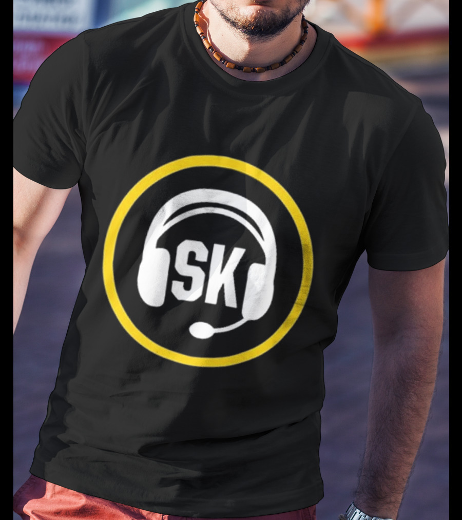 Steve Klauke SK Headset Logo Salt Lake Bees Broadcaster T-Shirt