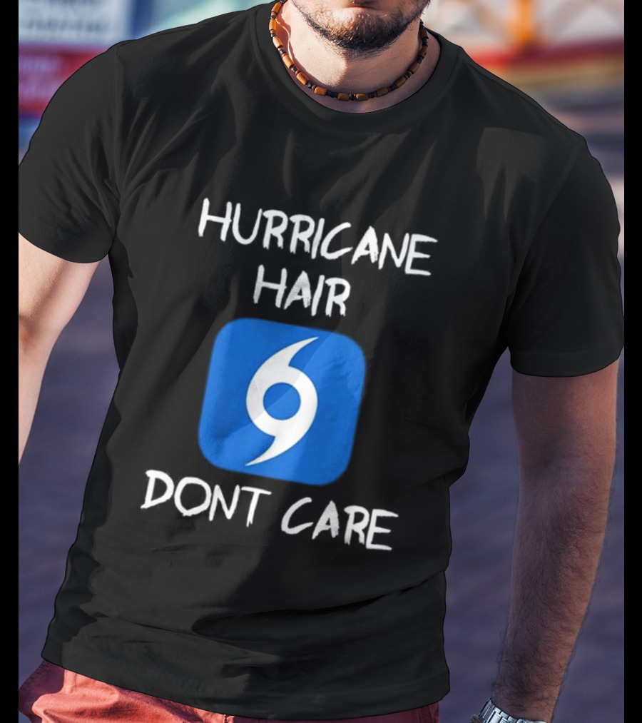 Hurricane Hair Don't Care Blue T-Shirt