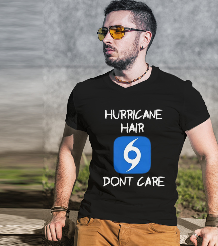 Hurricane Hair Don't Care Blue T-Shirt