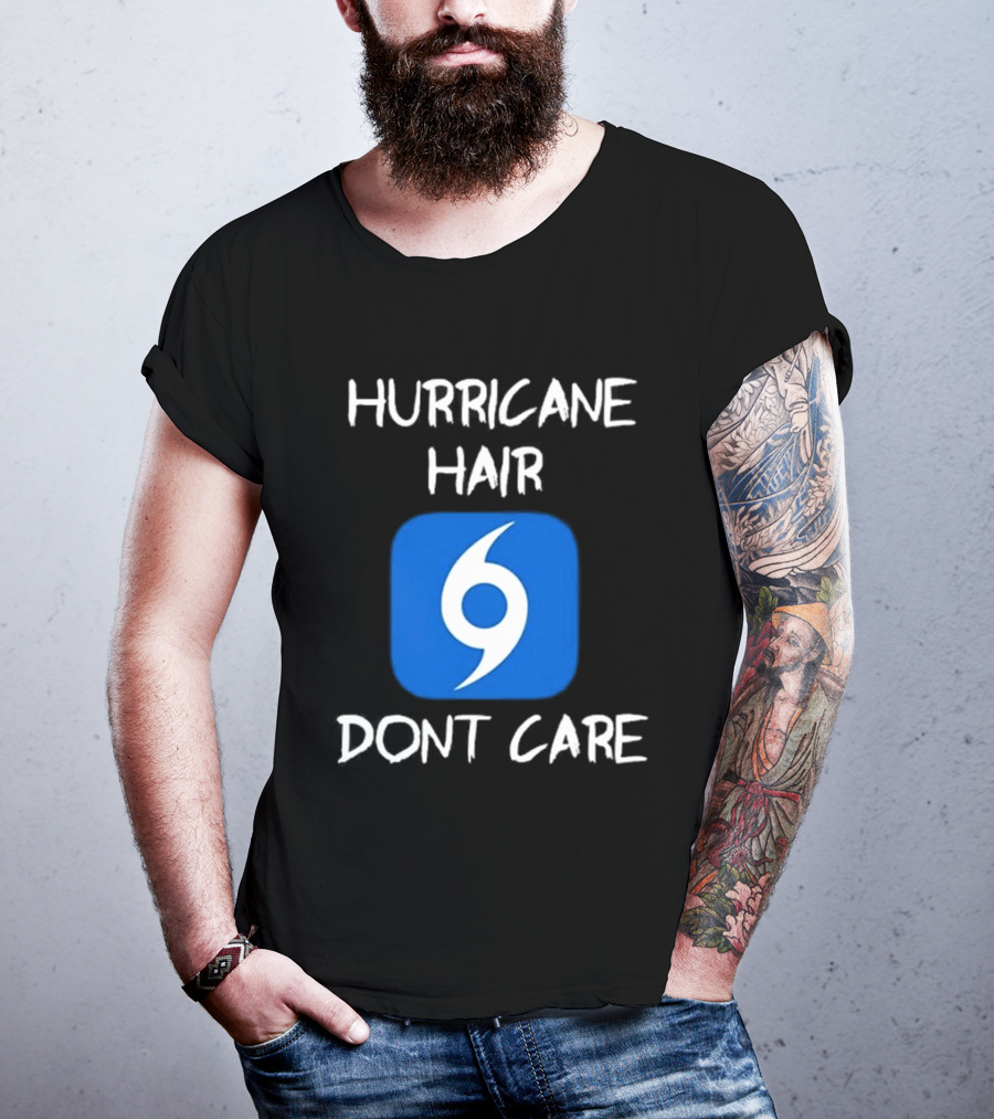 Hurricane Hair Don't Care Blue T-Shirt