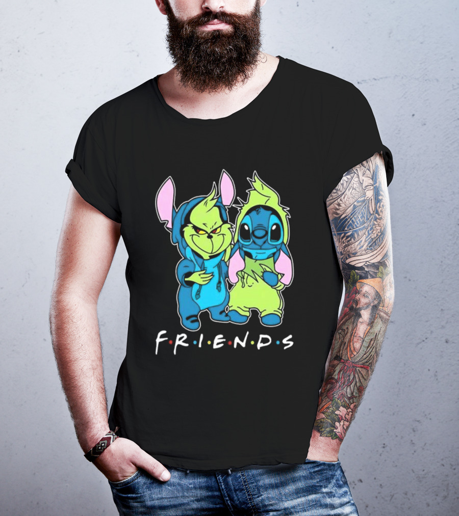 Stitch And Grinch Disney Friends Best Friends For Life T-Shirt