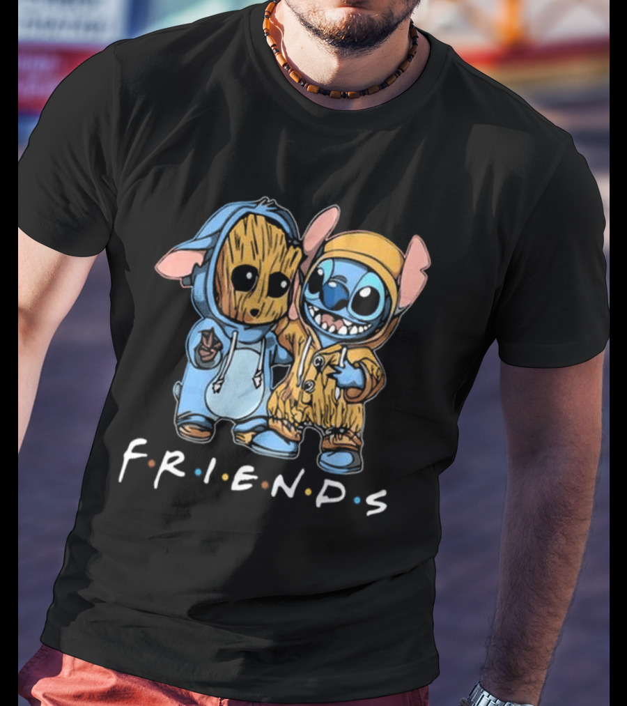 Stitch And Groot Disney Marvel Friends Best Buddies T-Shirt