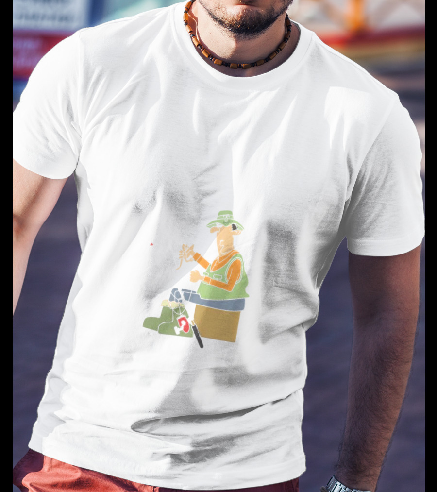 I Am A Masterbaiter Fishing Cartoon Humor T-Shirt