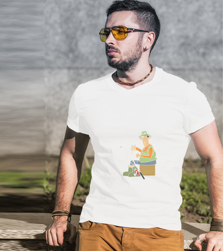 I Am A Masterbaiter Fishing Cartoon Humor T-Shirt