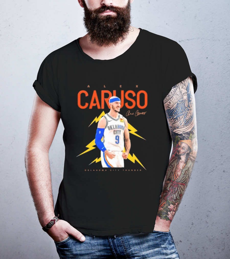 Alex Caruso Oklahoma City Thunder Basketball Superstar Signature T-Shirt
