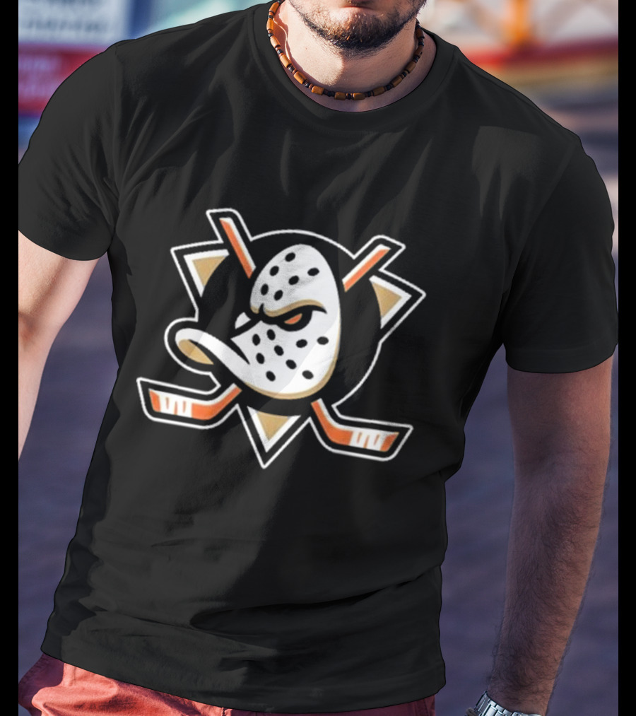 Anaheim Ducks Classic Hockey Mask Emblem Essential T-Shirt