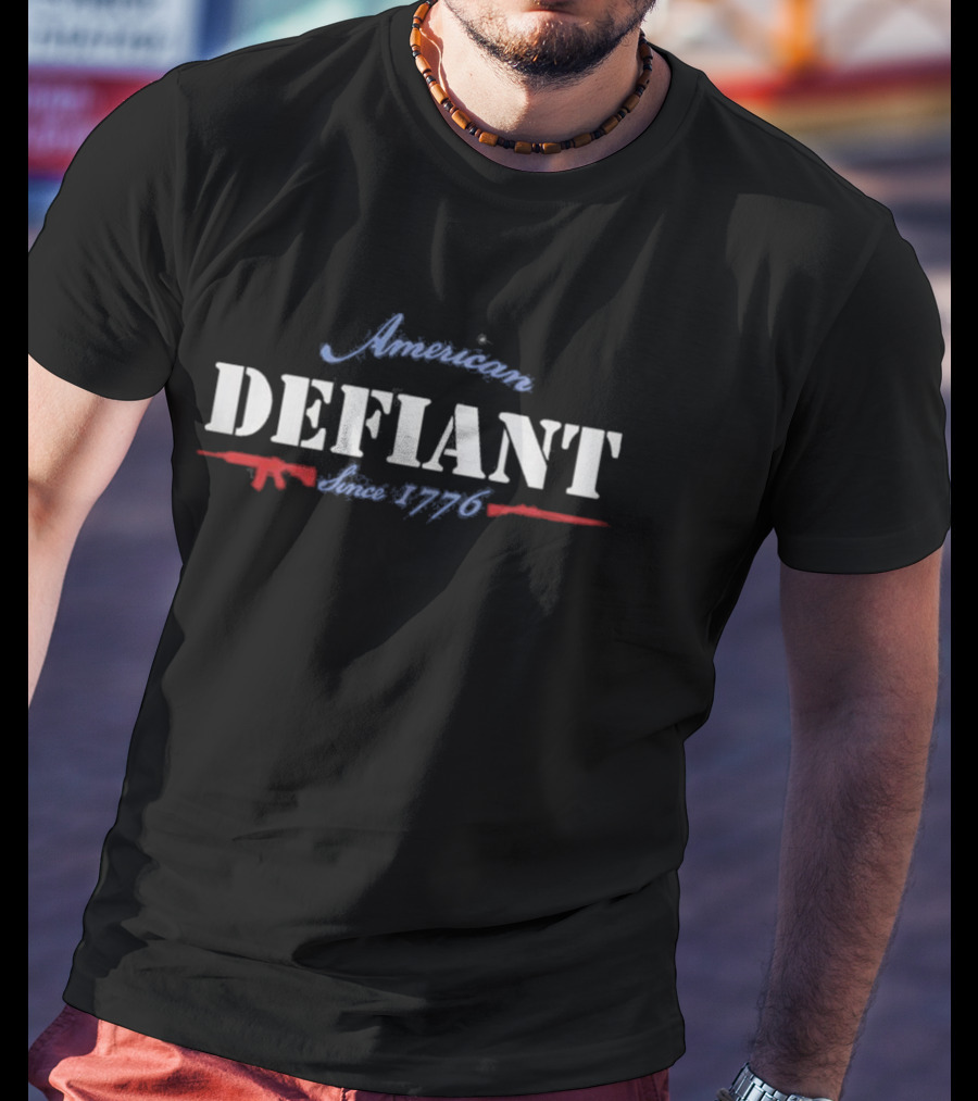 American Defiant Since 1776 Rifle Silhouette Patriotic T-Shirt
