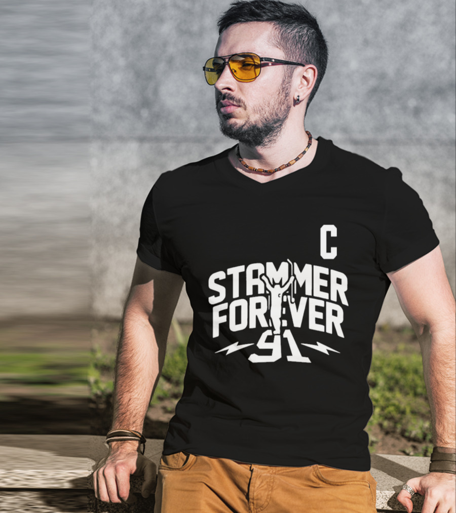 Stammer Forever 91 Hockey Captain Tribute Thank You Stammer T-Shirt
